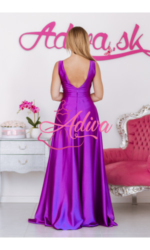 Dlhé spoločenské šaty fialové SUZANNE
