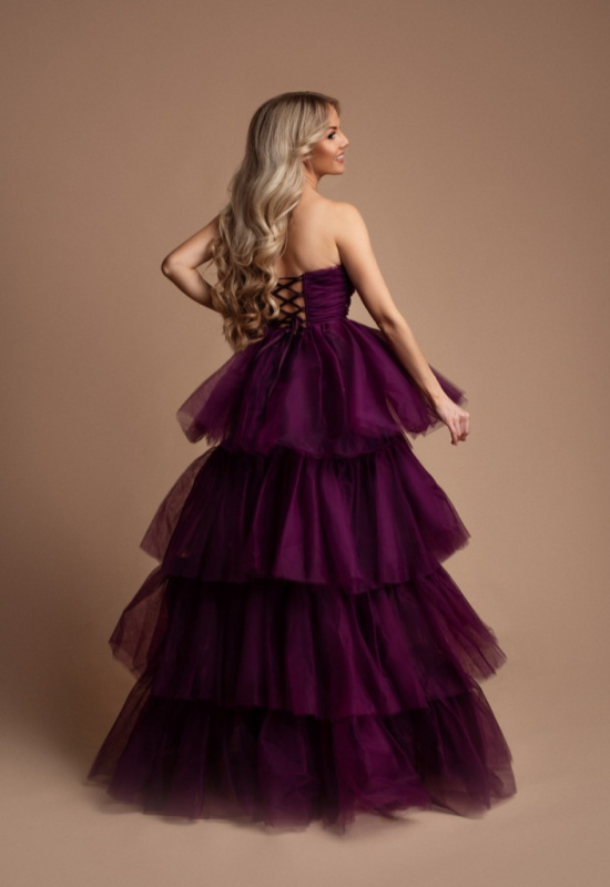 BAKLÁŽAMOVÁ LUXUSNÉ TYLOVÉ SPOLOČENSKÉ ŠATY JESSIE