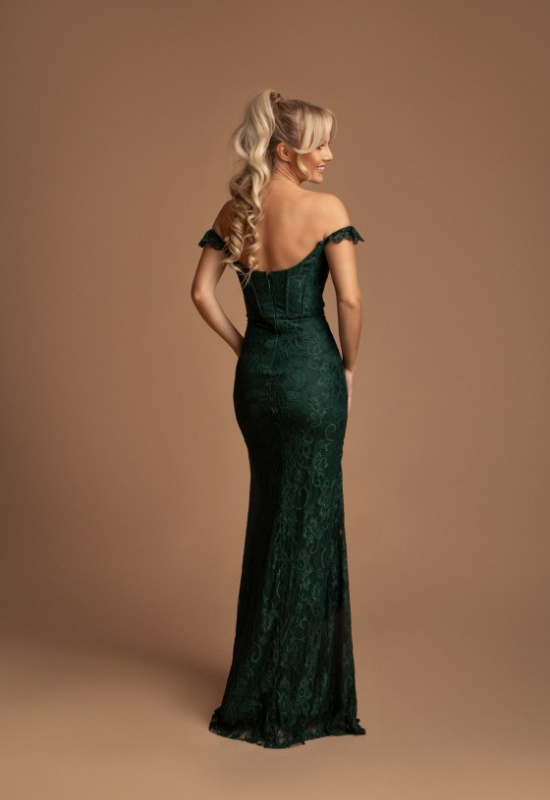 ZELENÉ ČIPKOVANÉ SPOLOČENSKÉ ŠATY BRIGITTE