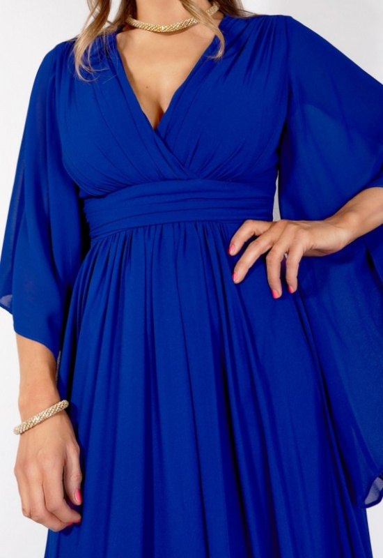 MODRÉ SPOLOČENSKÉ ŠATY MARTHE 