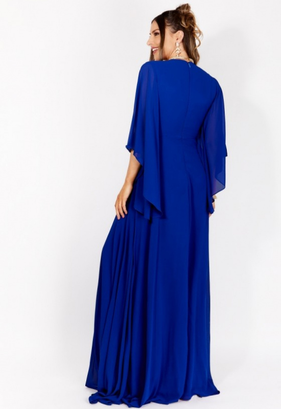 MODRÉ SPOLOČENSKÉ ŠATY MARTHE 