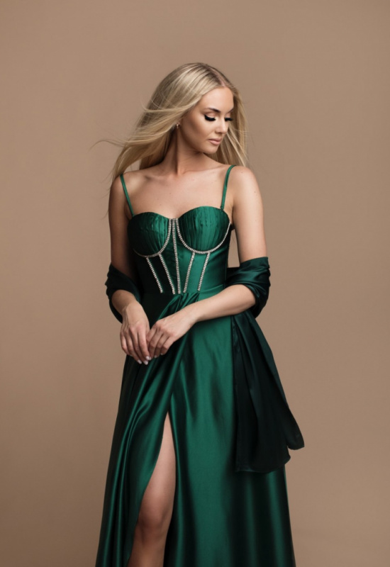 ZELENÉ SPOLOČENSKÉ ŠATY LIDIA