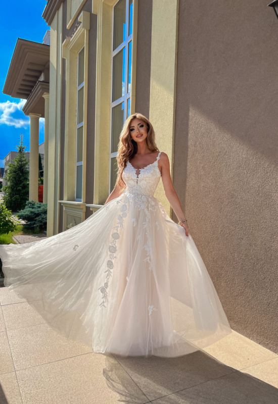 LUXUSNÉ ROMANTICKÉ SPOLOČENSKÉ ŠATY GARDEN II