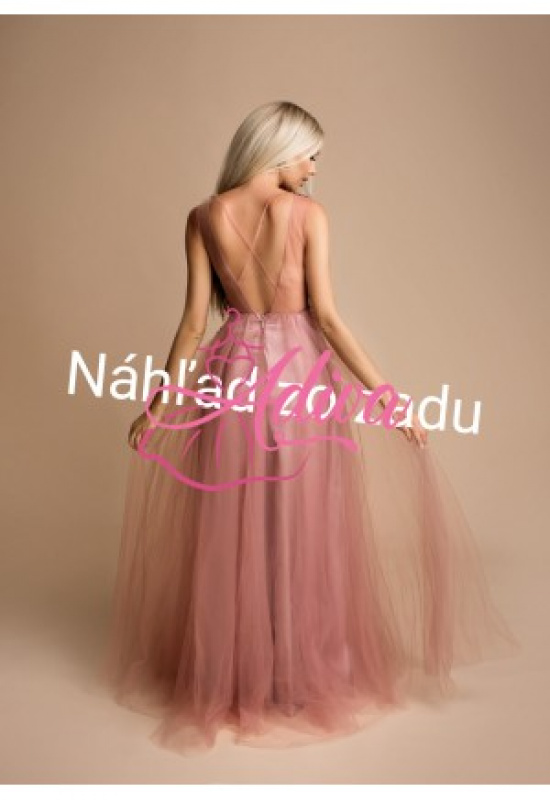 BORDOVOČERVENÉ DLHÉ ŠATY JESSY