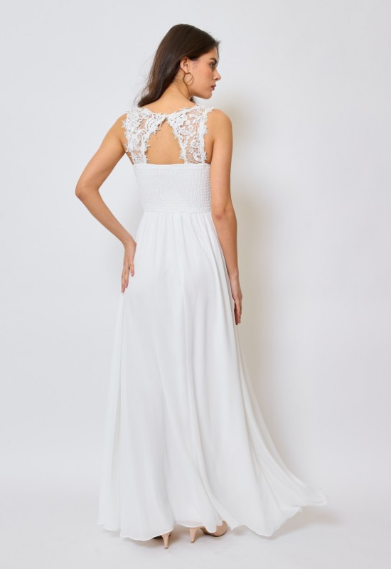 BIELE SPOLOČENSKÉ ŠATY PRE MOLETKY TELMA