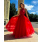 DLHÉ ČERVENÉ SPOLOČENSKÉ ŠATY LOLITA 
