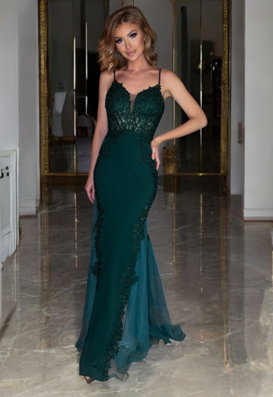 ZELENÉ PRILIEHAVÉ DLHÉ ŠATY BODA