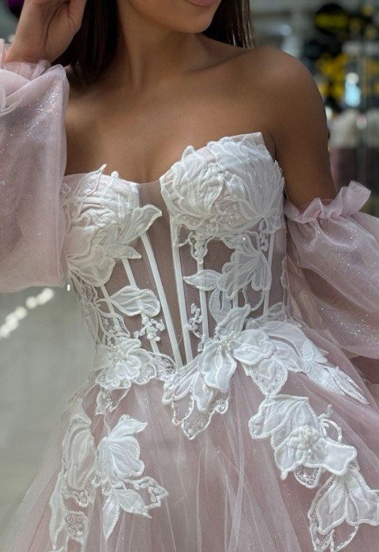 LUXUSNÉ ROMANTICKÉ SPOLOČENSKÉ ŠATY COFETE