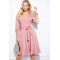 RUŽOVÉ KRÁTKE ELEGANTNÉ ŠATY LUCIA  