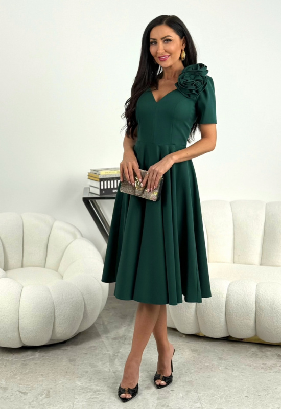 ZELENÉ MIDI ŠATY RUBI  