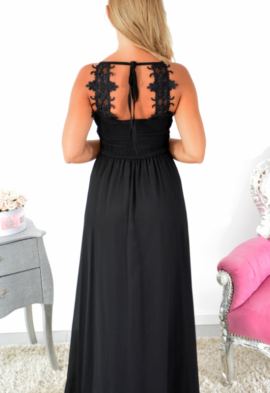 SPOLOČENSKÉ ČIERNE ŠATY JULIETTE