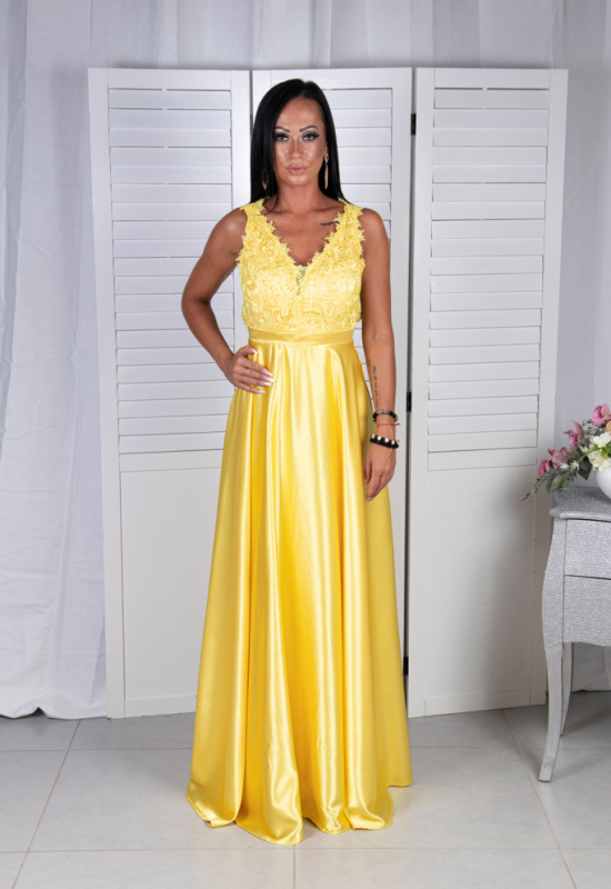ŽLTÉ SPOLOČENSKÉ ŠATY LUNA