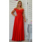 DLHÉ ČERVENÉ SPOLOČENSKÉ ŠATY JASMINE