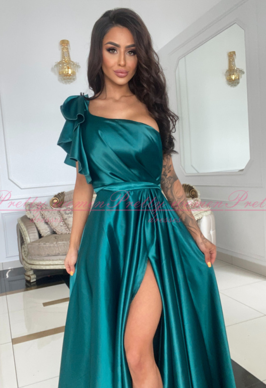 ZELENÉ  DLHÉ SPOLOČENSKÉ ŠATY DANOSTIA